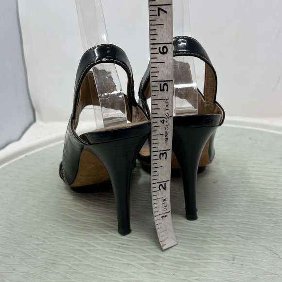 Donald J Pliner Nika High Heel Sandal Open Toe Slingback Black Women's 6.5 - Picture 4 of 12